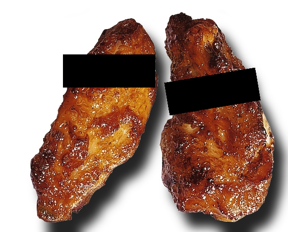 A pair of chicken wings that wish to remain anonymous